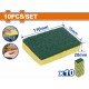 WADFOW ΣΦΟΥΓΓΑΡΙ ΚΑΘΑΡΙΣΜΟΥ 11 Χ 7 Χ 2cm 10ΤΕΜ (WGSP2901)
