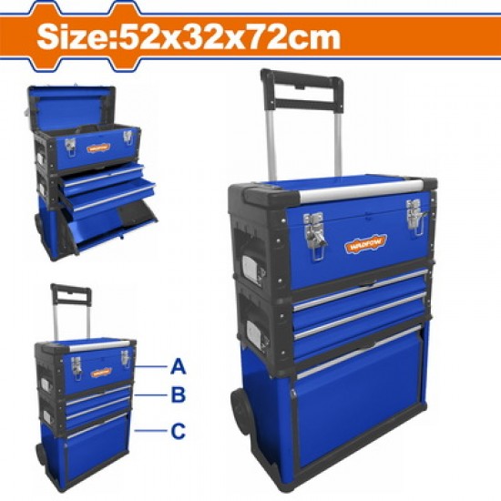WADFOW ΕΡΓΑΛΕΙΟΦΟΡΟΣ TROLLEY 520 Χ 320 Χ 720mm (WTB6A72)