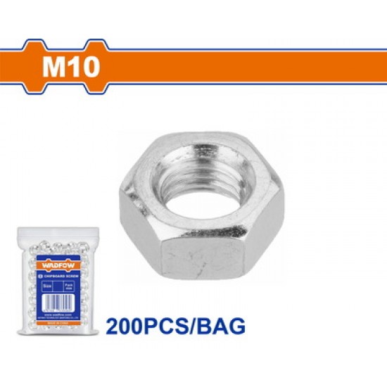 WADFOW ΠΑΞΙΜΑΔΙ ΓΑΛΒ. DIN934 10mm 200TEM (WMV1931)