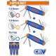 WADFOW ΣΕΤ ΚΛΕΙΔΙΑ ΑΛΛΕΝ + ΑΛΛΕΝ ΜΠΙΛΙΑΣ + TORX 24 ΤΕΜ ΣΟΥΓΙΑΣ ONE PROMOTION (WHK4203)