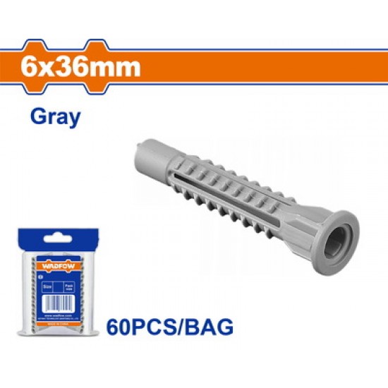 WADFOW ΒΙΣΜΑ ΠΛΑΣΤΙΚΟ PE UNIVERSAL 6Χ36mm 60TEM (WXTD911)