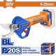 WADFOW ΨΑΛΙΔΙ ΚΛΑΔΕΜΑΤΟΣ 25mm ΜΠΑΤ. Li-ion 20V ΧΩΡΙΣ ΜΠΑΤΑΡΙΑ & ΦΟΡΤΙΣΤΗ BL Motor (WJFP525)
