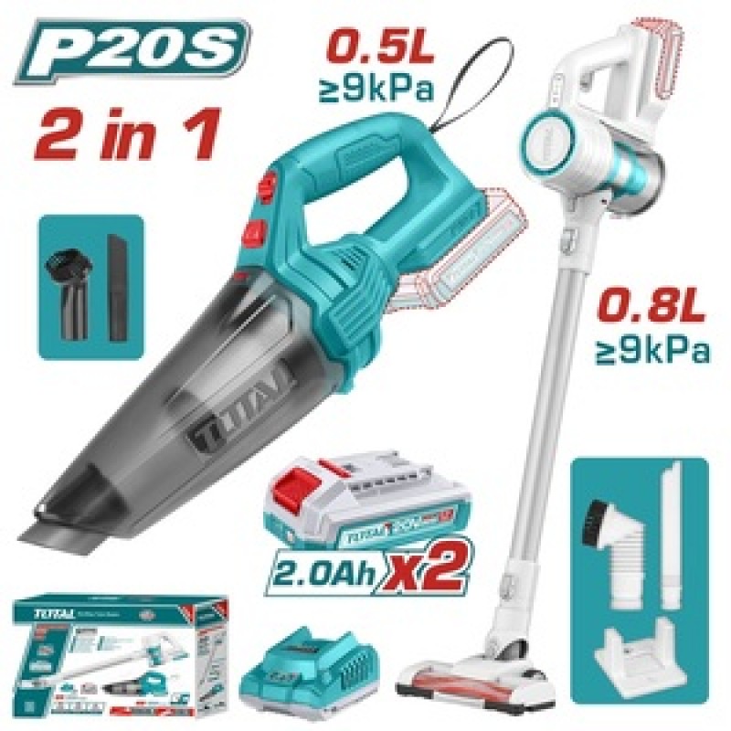 TOTAL ΣΕΤ ΣΚΟΥΠΑΚΙΑ ΜΠΑΤ Li-ion 20V (TOSLI29832E)