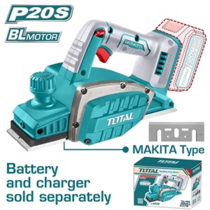 TOTAL ΕΠΑΓΓ. ΠΛΑΝΗ ΜΠΑΤ. Li-ion 20V ΧΩΡΙΣ ΜΠΑΤΑΡΙΑ & ΦΟΡΤΙΣΤΗ (TRLI20401)