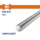 WADFOW ΝΤΙΖΑ-ΟΛΟΠΑΣΟ ΓΑΛΒΑΝΙΖΕ 4.8 DIN975 6mm / 1m (WXSZ306)