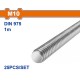 WADFOW ΝΤΙΖΑ-ΟΛΟΠΑΣΟ ΓΑΛΒΑΝΙΖΕ 4.8 DIN975 10mm / 1m (WXSZ310)