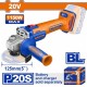WADFOW ΓΩΝΙΑΚΟΣ ΤΡΟΧΟΣ 125mm ΜΠΑΤ. Li-ion 20V ΧΩΡΙΣ ΜΠΑΤΑΡΙΑ & ΦΟΡΤΙΣΤΗ (WLAPB530)