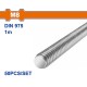 WADFOW ΝΤΙΖΑ-ΟΛΟΠΑΣΟ ΓΑΛΒΑΝΙΖΕ 4.8 DIN975 8mm / 1m (WXSZ308)