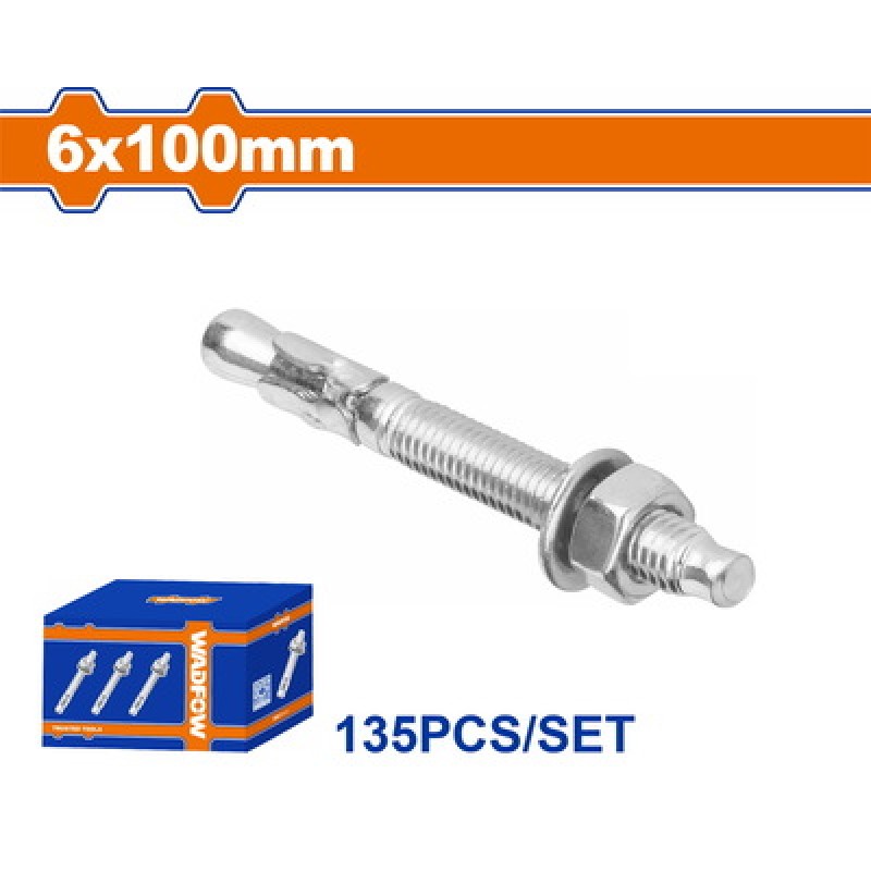 WADFOW ΒΙΣΜΑΤΑ ΜΕΤΑΛΛΙΚΑ ΓΑΛΒ. EXPRESS 6 Χ 100 135ΤΕΜ (WDQ2514)