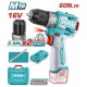 TOTAL ΕΠΑΓΓ. ΔΡΑΠ/ΒΙΔΟ ΜΠΑΤ. Li-ion 16V / 2Ah / 60Nm / 2 ΜΠΑΤ (TDLI16682)