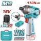 TOTAL ΕΠΑΓΓ. ΠΑΛΜΙΚΟ ΚΑΤΣΑΒΙΔΙ ΜΠΑΤ. Li-ion 16V / 2Ah / 170Nm / 2 ΜΠΑΤ (TIRLI16178E)