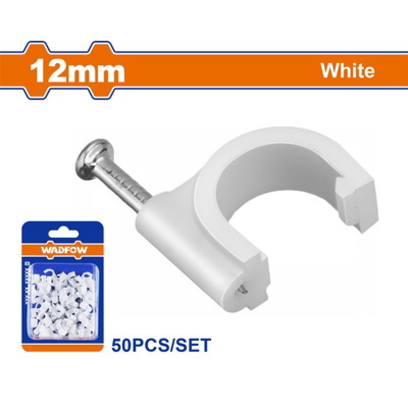WADFOW ΡΟΚΑ ΣΤΗΡΙΞΗΣ ΚΑΛΩΔΙΩΝ 12mm 50ΤΕΜ (WFQ1K12)