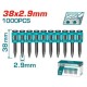 TOTAL ΚΑΡΦΙΑ ΓΙΑ ΣΚΥΡΟΔΕΜΑ 38mm / 1000 ΤΕΜ ΓΙΑ TCNLI9005 / TCNLI9008 (TAC02381)