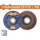 WADFOW ΠΟΛΥΠΤΕΡΟ ΓΥΑΛΙΣΜΑΤΟΣ 115mm Ρ60 (WYL0412)