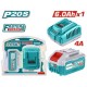 TOTAL ΕΠΑΓΓ. ΣΕΤ 1τεμ ΜΠΑΤ. TFBLI2060 Li-ion 20V/6Ah + 1τεμ ΤΑΧΥΦΟΡΤΙΣΤΗΣ TFCLI20411E (TFBCPK1416E)