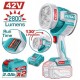TOTAL ΕΠΑΓΓ. ΠΡΟΒΟΛΕΑΣ LED ΜΠΑΤ. Li-ion 42V / 50W / 2Ah / 2 ΜΠΑΤ (TWLI42896E)