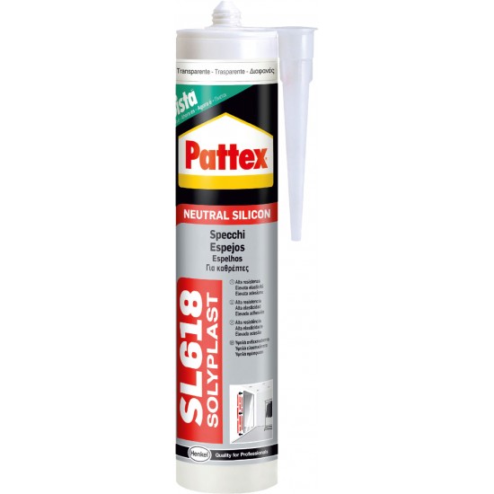 PATTEX SL618 ΣΙΛΙΚΟΝΗ ΟΥΔΕΤΕΡΗ ΓΙΑ ΚΑΘΡΕΠΤΕΣ