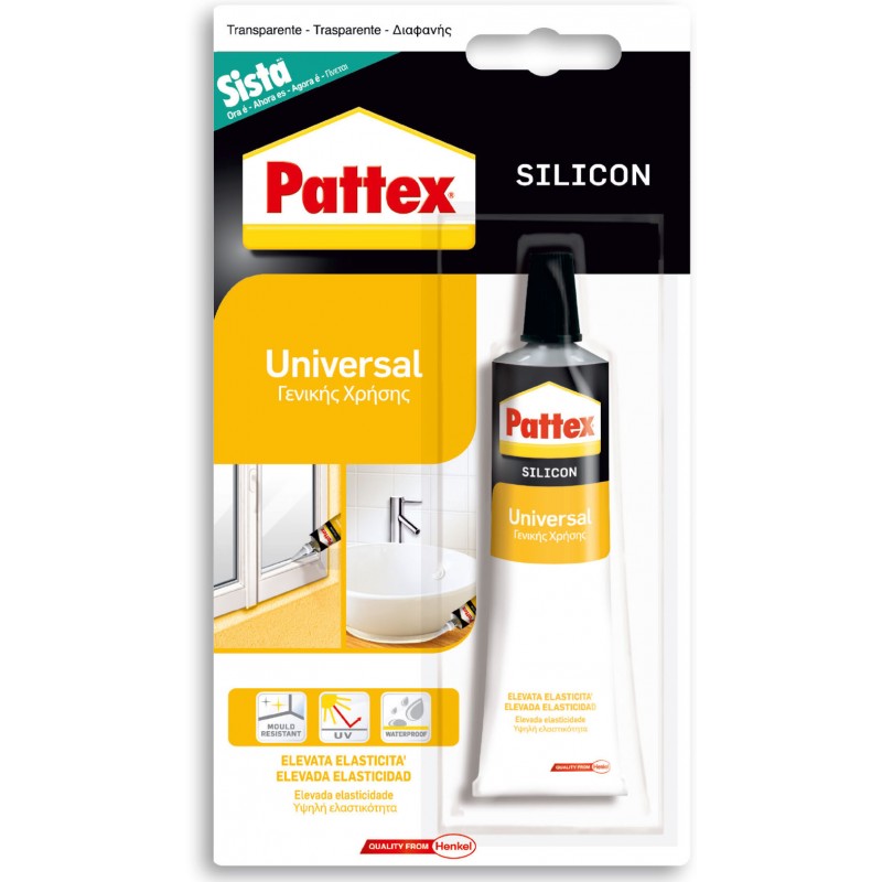 PATTEX UNIVERSAL ΣΙΛΙΚΟΝΗ Γ.ΧΡΗΣΕΩΣ BLISTER 60ML