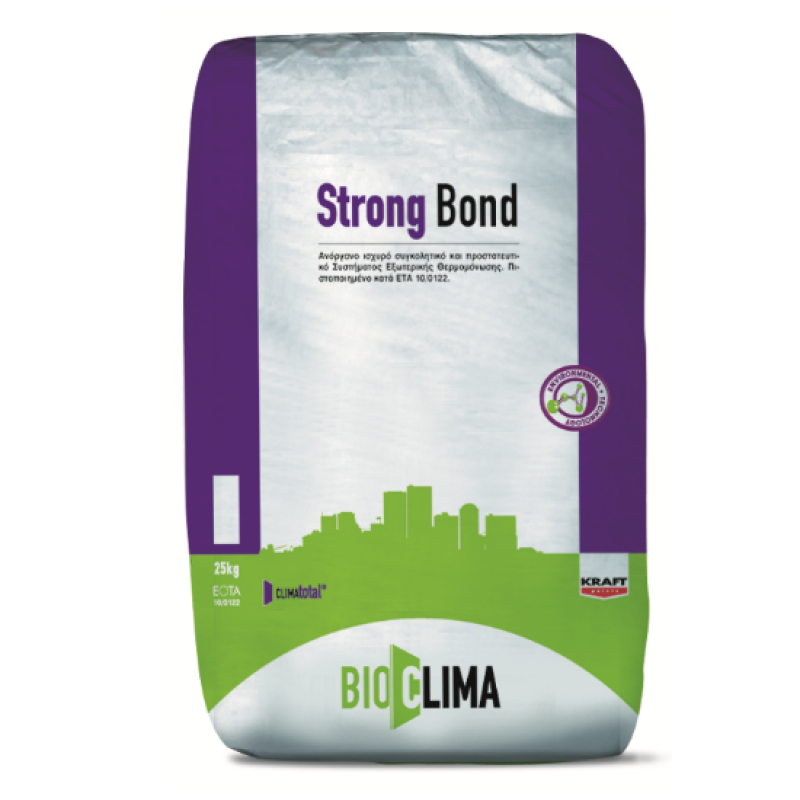 Strong Bond Kraft 25kg  ινοπλισμένο αντιρρηγματικό κονίαμα λευκό