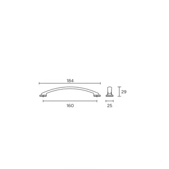 Λαβές επίπλων Σειρά 423  CONVEX+ΔΩΡΟ ΚΟΠΤΗΣ ΒΙΔΩΝ