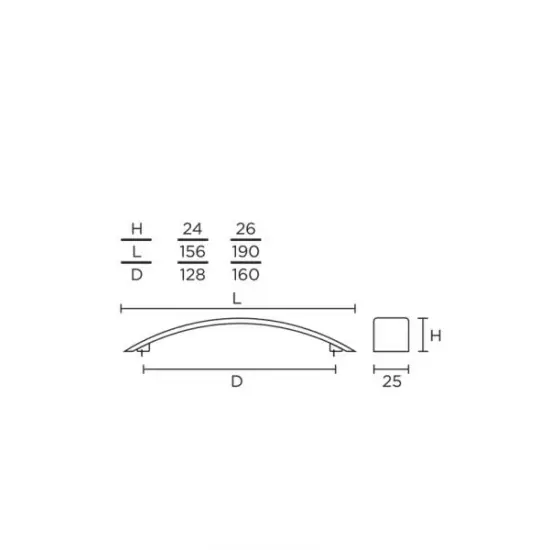Λαβές επίπλων Σειρά 299  CONVEX+ΔΩΡΟ ΚΟΠΤΗΣ ΒΙΔΩΝ