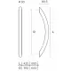 Λαβή εξώθυρας CONVEX 833