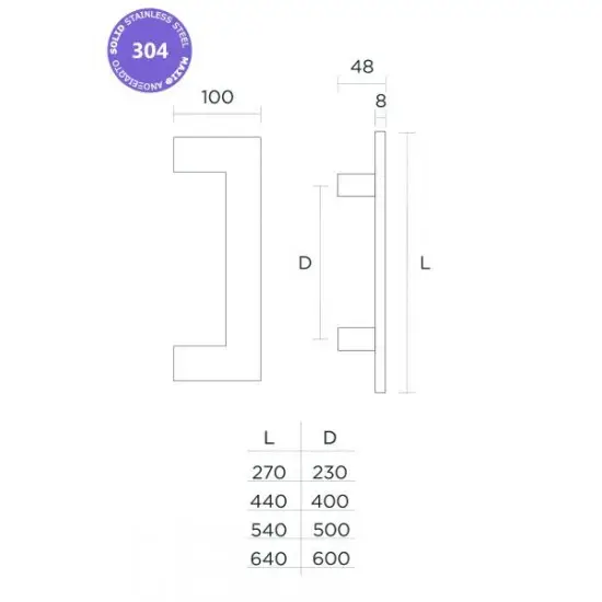 Λαβή εξώθυρας CONVEX 917