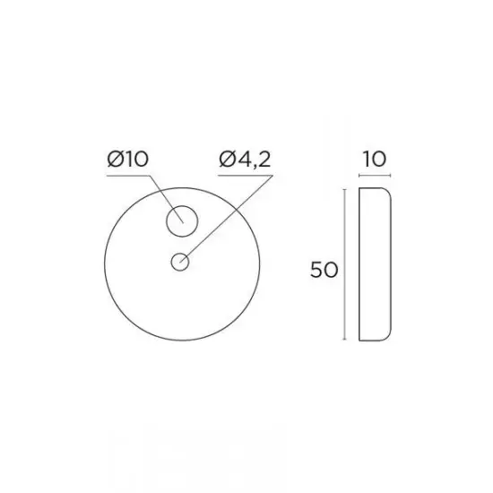 Ροζέτα λαβής Σειρά 129 Ρ CONVEX 