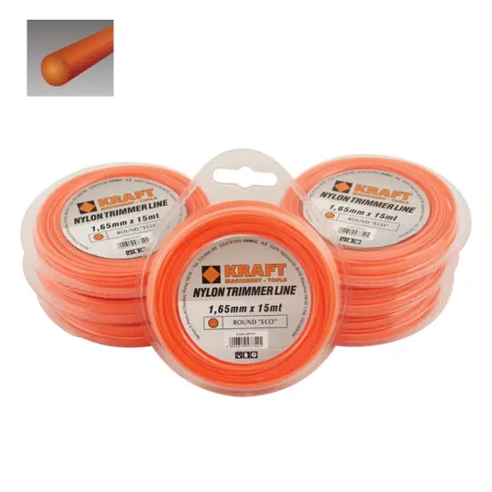 KRAFT ECO: ΝΗΜΑ ΚΟΠΗΣ ΣΤΡΟΓΓΥΛΟ 1.30mm ΣΥΣΚ.15mt