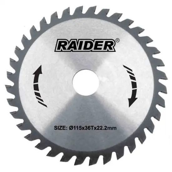 RAIDER ΔΙΣΚΟΣ ΚΟΠΗΣ ΞΥΛΟΥ Φ25,4/Φ190/40Δόντια 163129