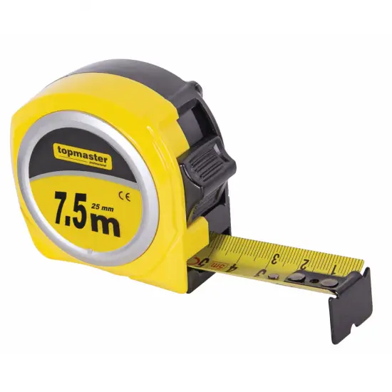 TOP MASTER ΜΕΤΡΟΤΑΙΝΙΑ 7,5Μ*25ΜΜ ΜΕ ΑΥΤΟΜΑΤΗ ΕΠΑΝΑΦΟΡΑ COMPACT 260600