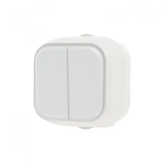 GEYER ΔΙΑΚΟΠΤΗΣ A/R ΔΙΠΛΟΣ IP54 H2-B220M-W ΛΕΥΚΟΣ