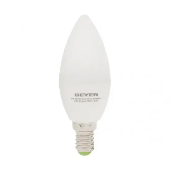 GEYER ΛΑΜΠΑ LED ΚΕΡΑΚΙ C35 E14 4.5W ΚΙΤΡΙΝΟ 470LM LCWE145E