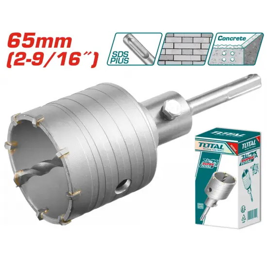 TOTAL ΔΙΑΜΑΝΤΟΚΟΡΩΝΑ ΜΠΕΤΟΥ SDS - PLUS  65mm (TAC430651)