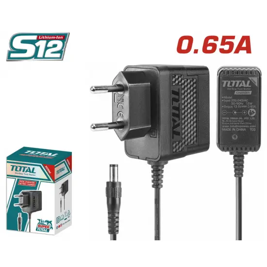 TOTAL ΦΟΡΤΙΣΤΗΣ ΓΙΑ ΜΠΑΤ. Li-ion 12V / 1.5Ah ΓΙΑ TDLI1232 / TIDLI1232 / TSPLI1212 / TDLI1211 (TCLI12071)