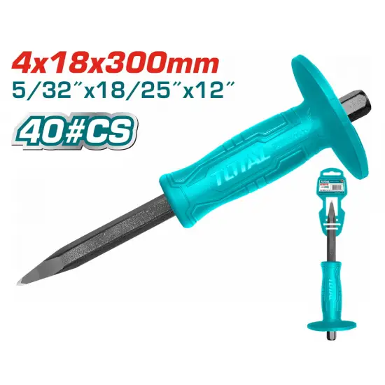 TOTAL ΒΕΛΟΝΙ ΜΕ ΠΛΑΣΤΙΚΗ ΛΑΒΗ 300mm (THT4221226)