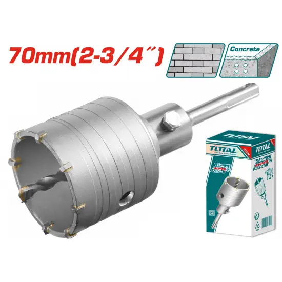 TOTAL ΔΙΑΜΑΝΤΟΚΟΡΩΝΑ ΜΠΕΤΟΥ SDS - PLUS 70mm (TAC430701)