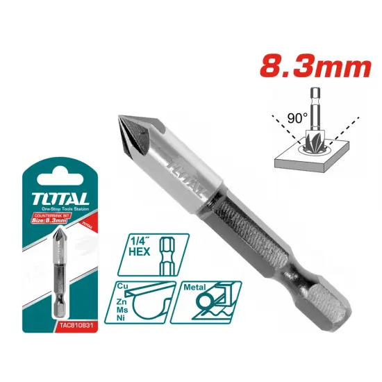TOTAL ΦΡΕΖΟΤΡΥΠΑΝΟ ΜΕΤΑΛΛΟΥ 8.3mm (TAC810831)