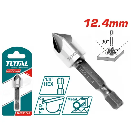 TOTAL ΦΡΕΖΟΤΡΥΠΑΝΟ ΜΕΤΑΛΛΟΥ 12.4mm (TAC811241)