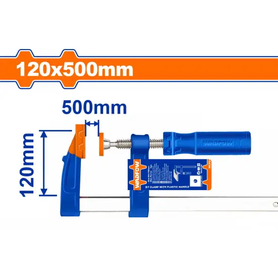 WADFOW ΣΦΙΓΚΤΗΡΑΣ ΜΑΡΑΓΚΩΝ 120 Χ 500mm (WCP2123)