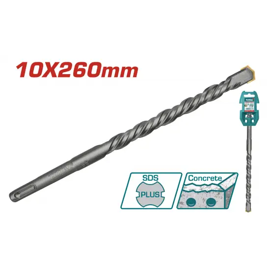 TOTAL ΔΙΑΜΑΝΤΟΤΡΥΠΑΝΟ SDS-PLUS 10 X 260mm (TAC311004)