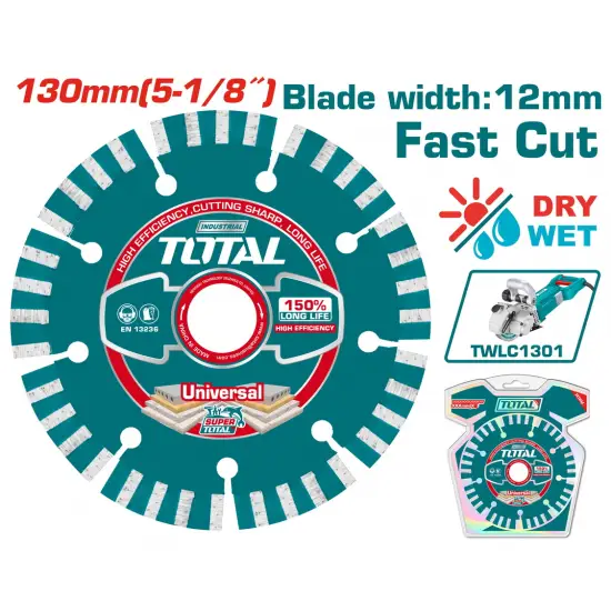 TOTAL ΕΠΑΓΓ. ΑΝΤΑΛΛΑΚΤΙΚΟΣ ΔΙΑΜΑΝΤΟΔΙΣΚΟΣ Φ-130mm X 20mm ΓΙΑ TWLC1301 (TAC2111301)