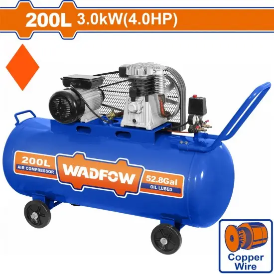 WADFOW ΑΕΡΟΣΥΜΠΙΕΣΤΗΣ ΙΜΑΝΤΑ 3kW / 4HP / 200Lit (WAP4R22)