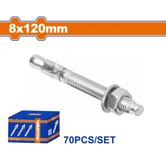 WADFOW ΒΙΣΜΑΤΑ ΜΕΤΑΛΛΙΚΑ ΓΑΛΒ. EXPRESS 8 Χ 120 70ΤΕΜ (WDQ2525)
