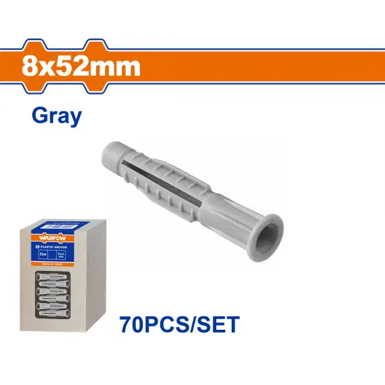 WADFOW ΒΙΣΜΑ ΠΛΑΣΤΙΚΟ PE ΜΕ ΡΟΔΕΛΑ UNIVERSAL 8X52mm 70TEM (WXTFA21)