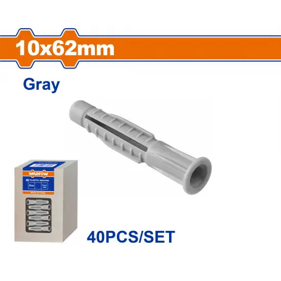 WADFOW ΒΙΣΜΑ ΠΛΑΣΤΙΚΟ PE ΜΕ ΡΟΔΕΛΑ UNIVERSAL 10X62mm 40TEM (WXTFA31)