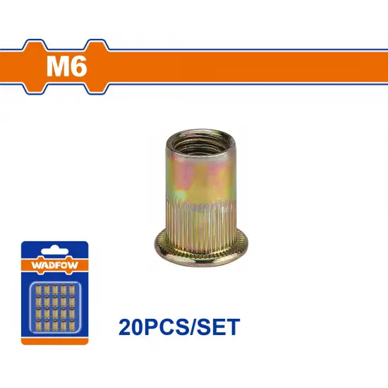 WADFOW ΠΡΙΤΣΙΝΙΑ ΣΙΔΗΡΟΥ ΜΕ ΣΠΕΙΡΩΜΑ 6mm 20ΤΕΜ (WRE1K16)