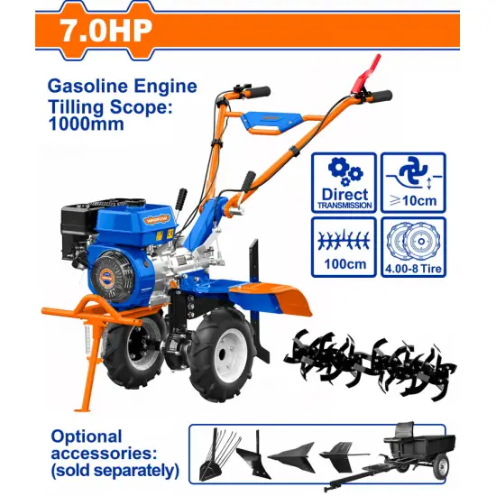 WADFOW ΣΚΑΠΤΙΚΟ ΒΕΝΖΙΝΟΚΙΝΗΤΟ 212cc / 7HP / 100cm ΚΟΡΩΝΑ - ΠΗΝΙΟ (WTL2A100)