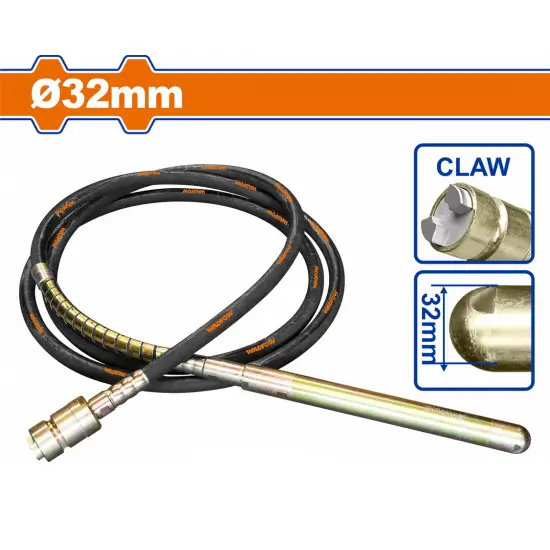 WADFOW ΕΥΚΑΜΠΤΟΣ ΑΞΟΝΑΣ (ΜΑΡΚΟΥΤΣΙ) Claw type Φ - 32mm / 6m (WVRP1A32)