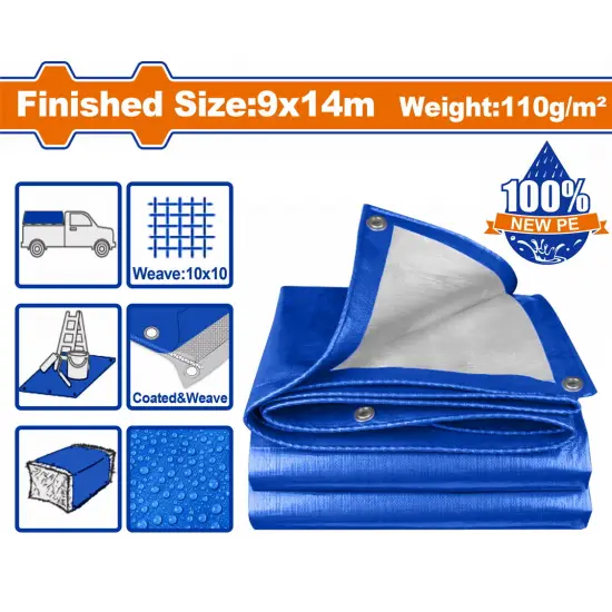 WADFOW ΜΟΥΣΑΜΑΣ ΑΔΙΑΒΡΟΧΟΣ 110gr/m2 9X14m (WTQ1894)
